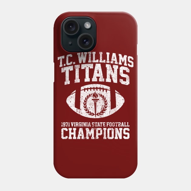 T.C. Williams Titans 1971 Football Champions Phone Case by huckblade