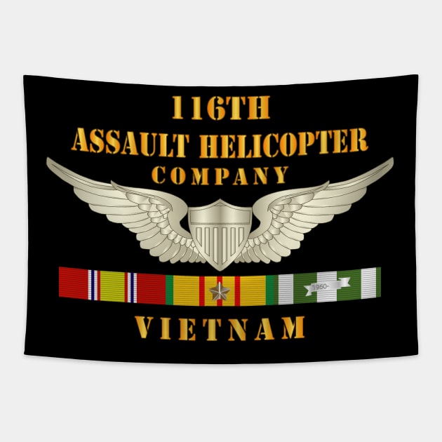 116th Assault Helicopter Co w  Aviator Badge w VN SVC x 300 Tapestry by twix123844