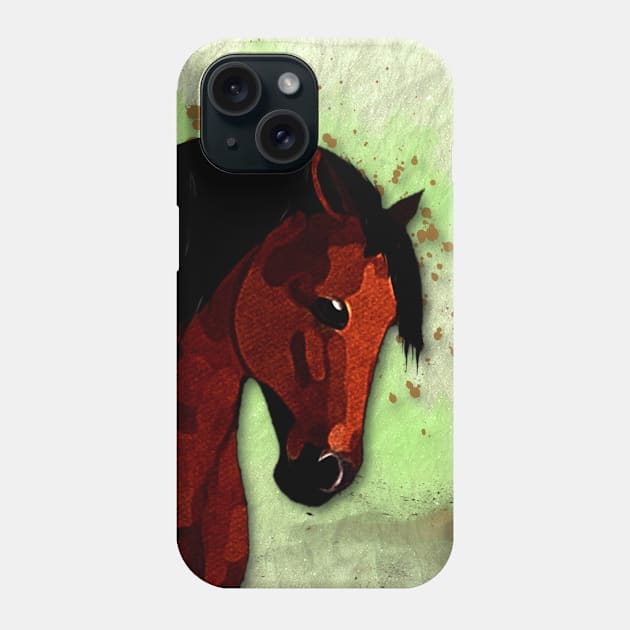 Horse Lovers Bay Horse Phone Case by KC Morcom aka KCM Gems n Bling aka KCM Inspirations