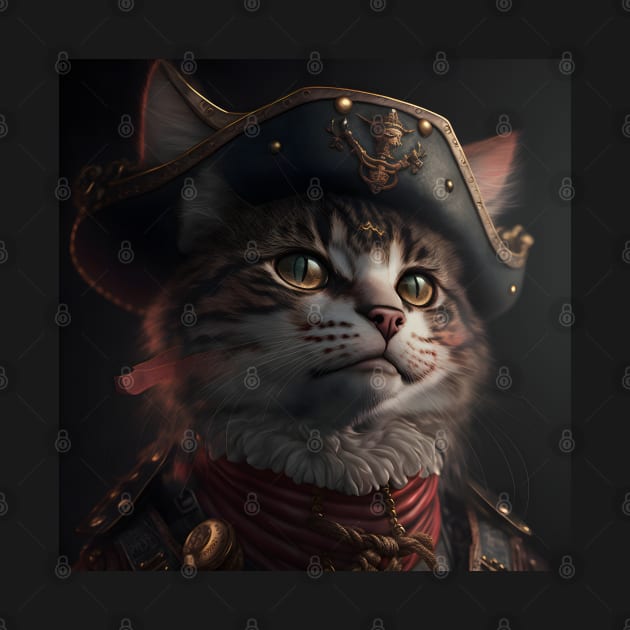 Pirate Cat Portrait by ArtisticCorner