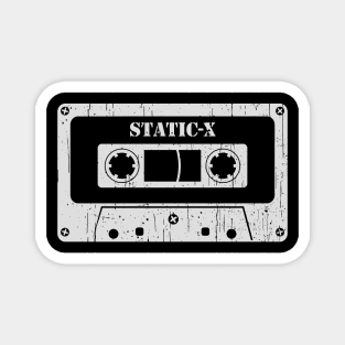 Static X - Vintage Cassette White Magnet