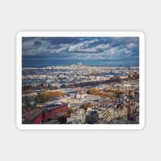 Paris city view to Sacre Coeur Magnet