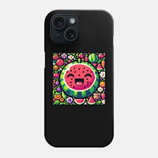 8Bit Watermelon artwork Phone Case