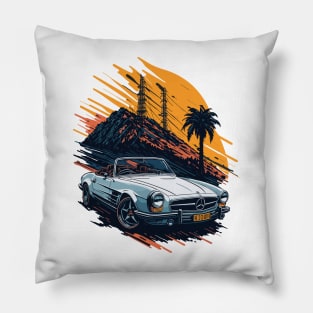 Old Mercedes Classic Car Pillow