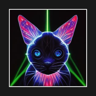 neon cat T-Shirt