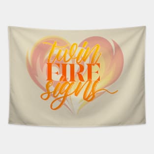 twin fire signs Tapestry