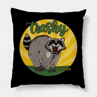 Raccoon - Trashy but cute Pillow