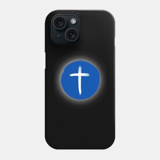 Christian Cross Solar Eclipse - Blue Edition Phone Case