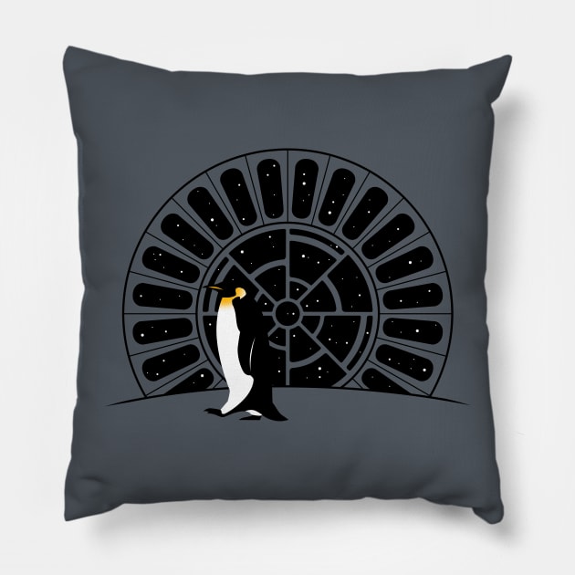 The Emperor (Penguin) Pillow by Spykles