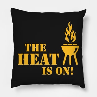 The Heat Is On! (Barbecue / BBQ) Pillow