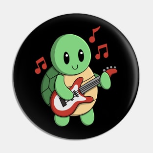 Turtle Guitarist Pin