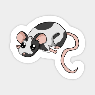 A little Mousie - Black Spotted (Dominant Spot) Magnet