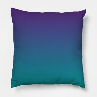 Ombre | Gradient Colors | Purple and Teal | Pillow