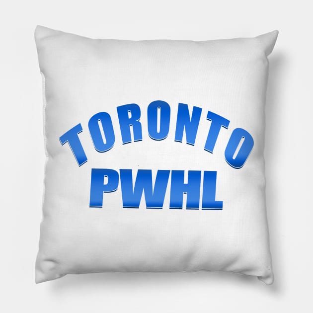 Gradient Colors Toronto PWHL Pillow by thestaroflove