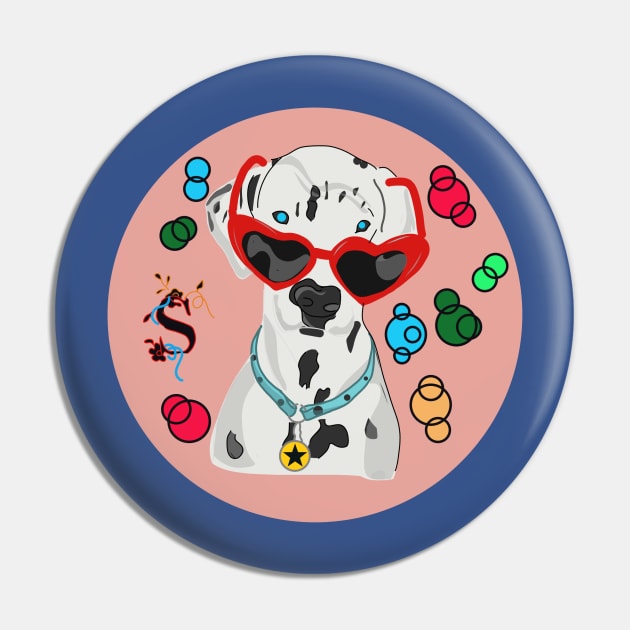 Dalmatian Pin by Sshirart