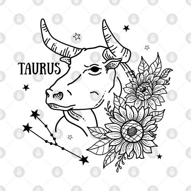 Zodiac Garden Floral Design: Taurus by The Cosmic Pharmacist