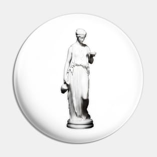 Greek ancient woman statue Pin