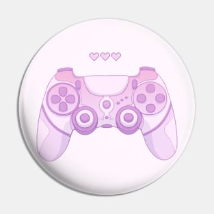 Cute game controller Purple Pin