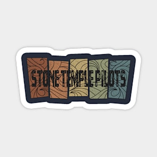 Stone Temple Pilots Retro Pattern Magnet