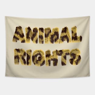 Animal Rights Stop Cruelty Abuse Tee for Women Men Kids Tapestry