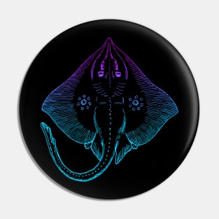 Stingray Drawing Gradient Pin