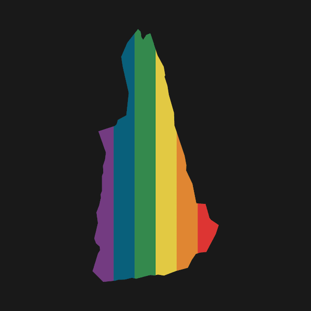 New Hampshire State Rainbow by n23tees