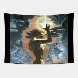 Prometheus by Jean Delville Tapestry