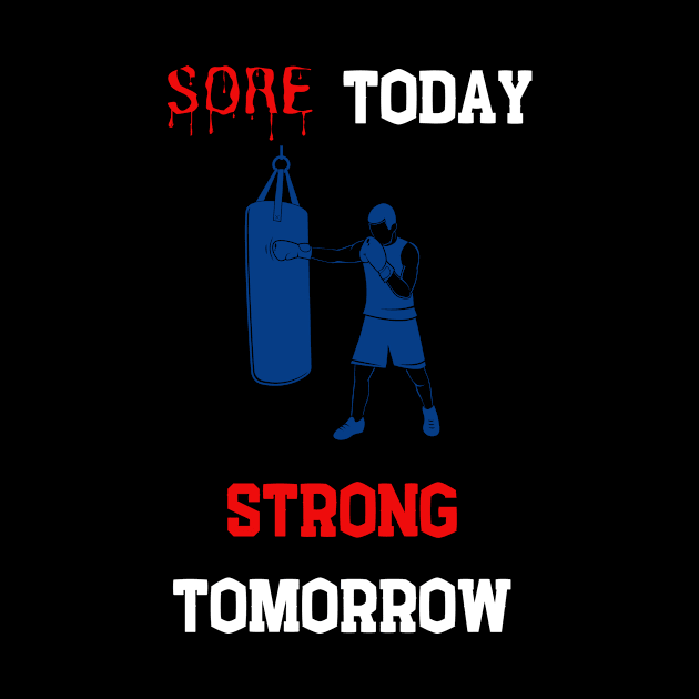 Sore today, strong tomorrow,dark by CoffeeBeforeBoxing