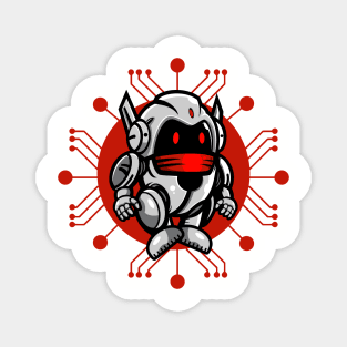 Cyber Ninja Robot Magnet