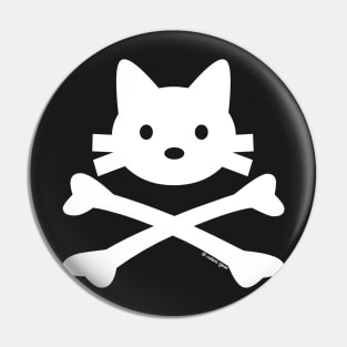 Kitty X-Bones White Classic Pin