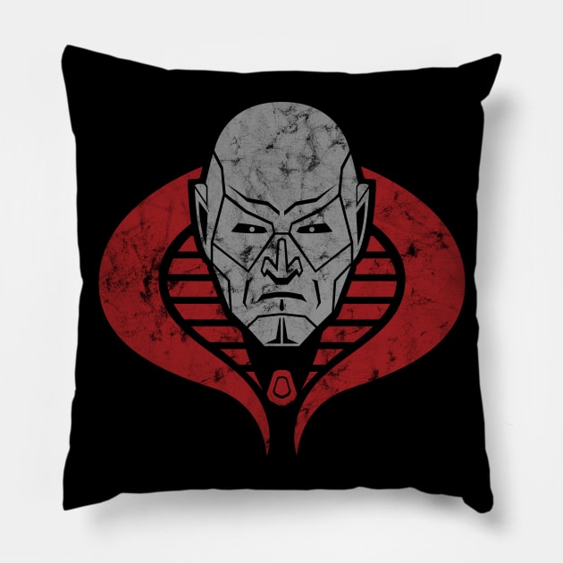 The Cobra in the Iron Mask Pillow by Hanzo