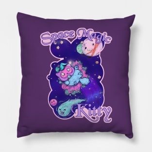 Space Magic Kitty Pillow