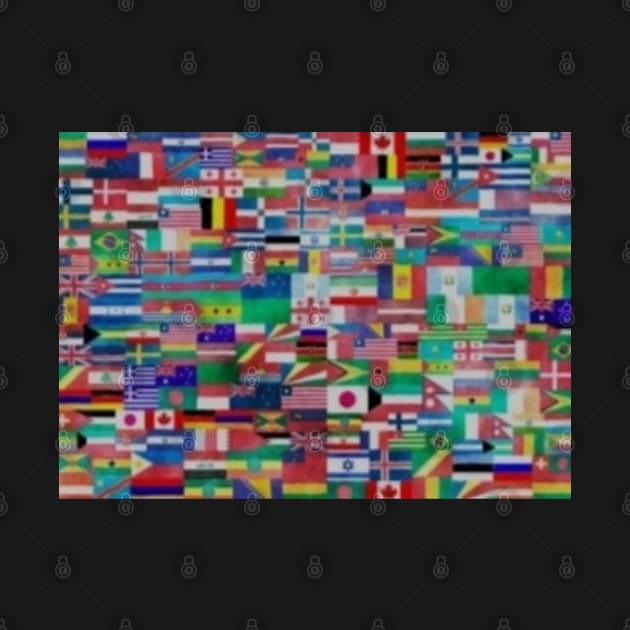 Flag of the world waving flags by RubyCollection