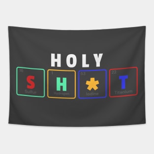 Funny Science Periodic Table Lol Holy Shit Tapestry