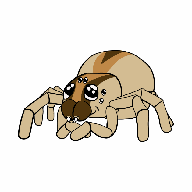 Cute Wolf Spider by Danger Dog Design