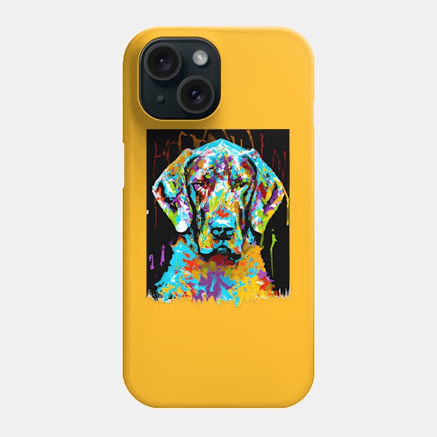 Vizsla Sporting Dog Print Poster Art Phone Case by Furrban