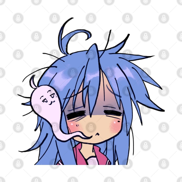 dead tired izumi konata / lucky star by mudwizard