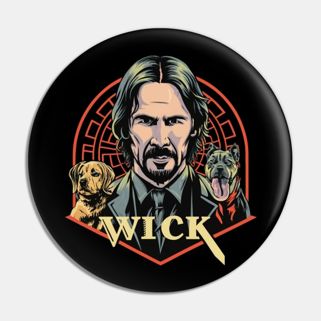John Wick and dog Pin by Aldrvnd