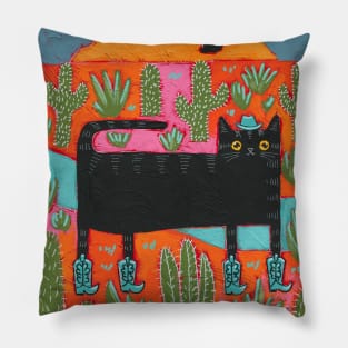 Cats New Turquoise Boots Pillow