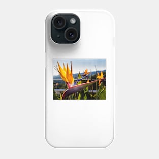 Bird of Paradise Flower On Linen Phone Case