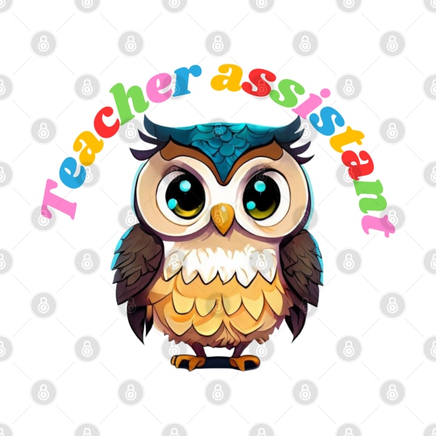 Teacher assistant, cartoon owl by Project Charlie