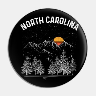 Vintage Retro North Carolina State Pin