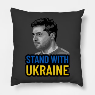 Volodymyr Zelensky Portrait Pillow