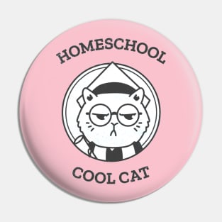 Homeschool Cool Cat Pin