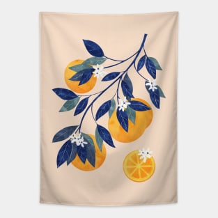 Mediterranean orange branch Tapestry