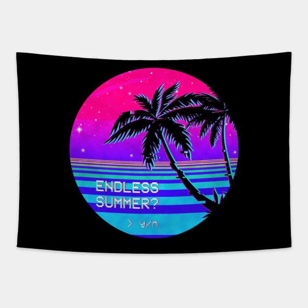 Endless Summer (Vaporwave) Tapestry by forge22