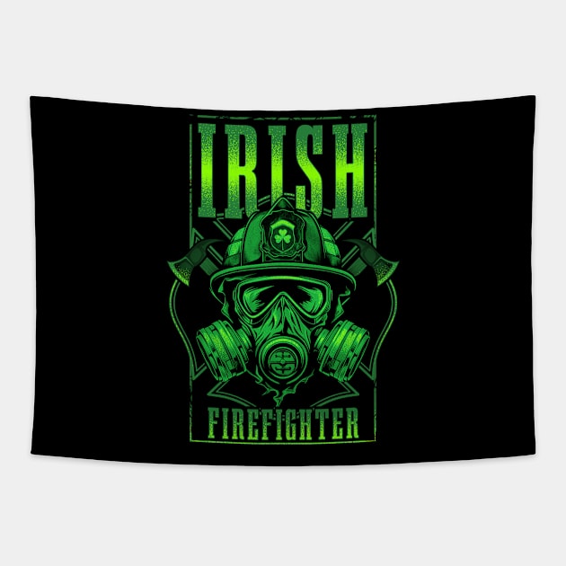 Irish Firefighter Tapestry by TreehouseDesigns