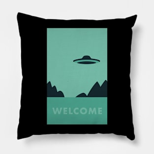 Welcome UFO Pillow