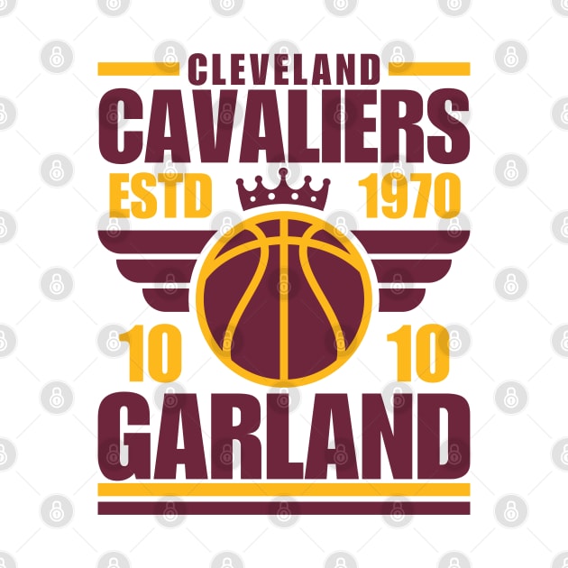 Cleveland Cavaliers Garland 10 Basketball Retro by ArsenBills