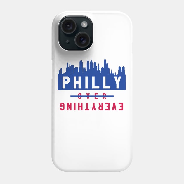 Philly over Everything - White/Blue Phone Case by KFig21